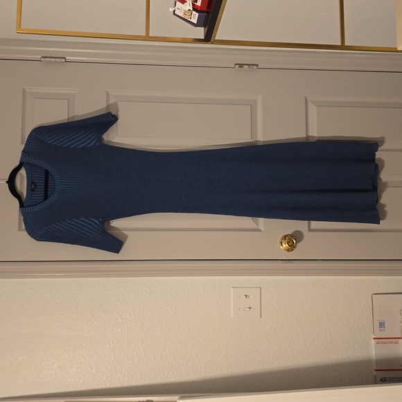 #132 Rails Genesis Dress NWOT Midi Ribbed Cut Out Back - Picture 10 of 13